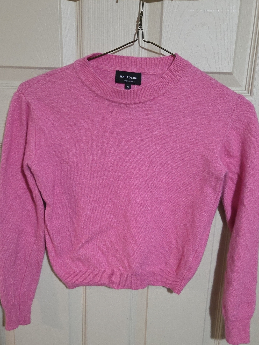 Bartolini Pink Cashmere Crewneck Sweater